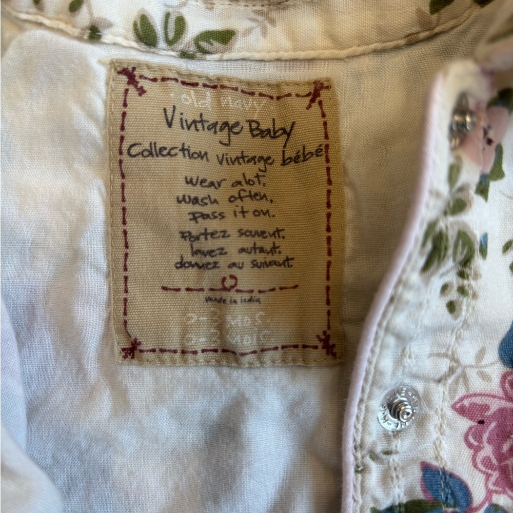 Baby Vintage Floral Dress - Picture 3 of 5